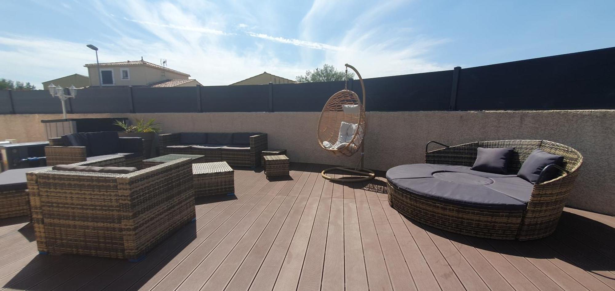 La Villa de l'Olivier piscine privée et parking Carcassonne Esterno foto